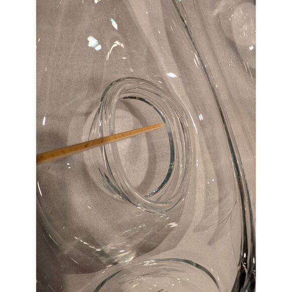 Wine Carafe Decanter with Donut Hole Center made in Poland - Picture 5 of 16